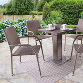 Aminta Patio Bistro Set Model Fm80004Nt-5Pc-05Nt-Chair By Furniture Of America
